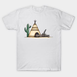 Indianer - Native American - Hundehütte - Doghouse - Tipi T-Shirt